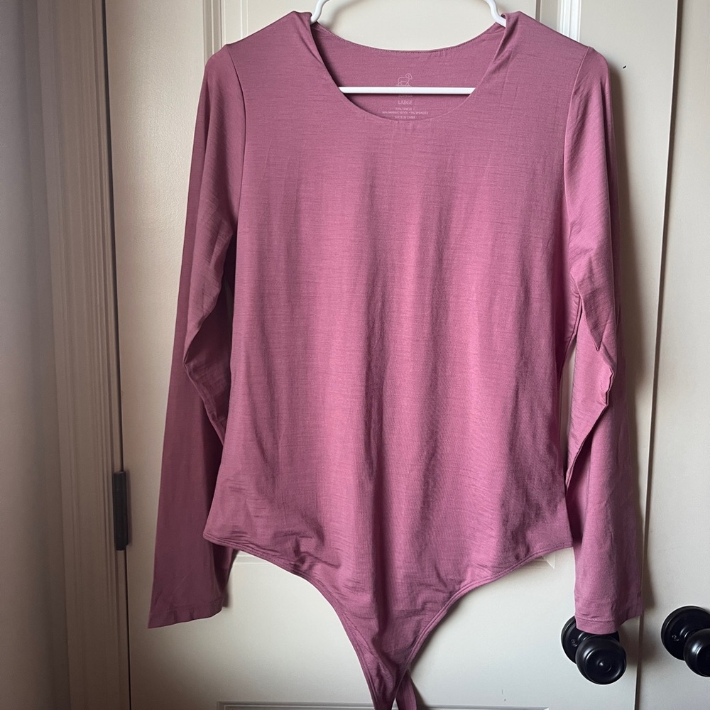 Woolx Pink Long Sleeve bodysuit (Sophia)